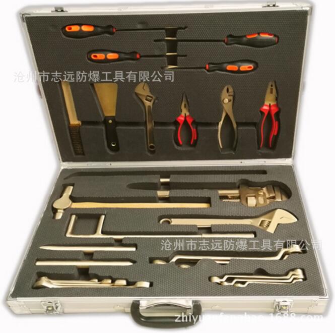 廠(chǎng)價(jià)直銷(xiāo) 駿防牌 26件套防爆工具套裝 無(wú)火花工具組