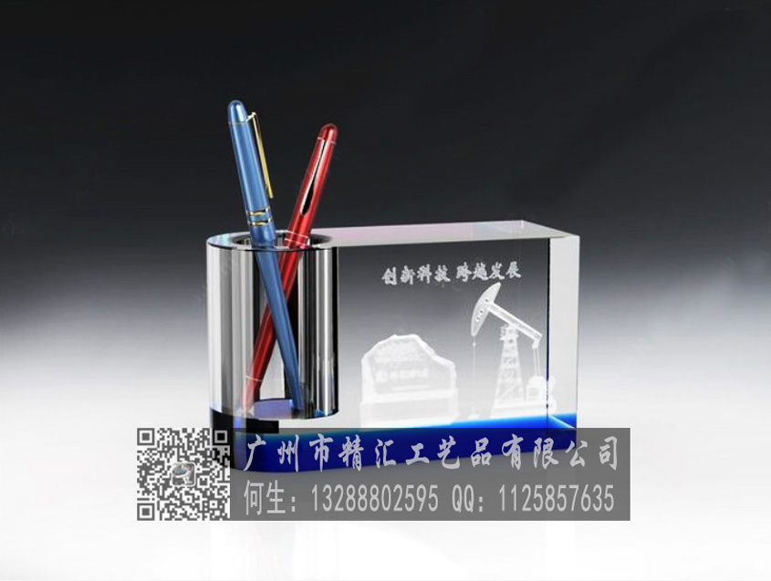 佛山大廈奠基儀式水晶紀(jì)念品，佛山大廈封頂儀式禮品定做