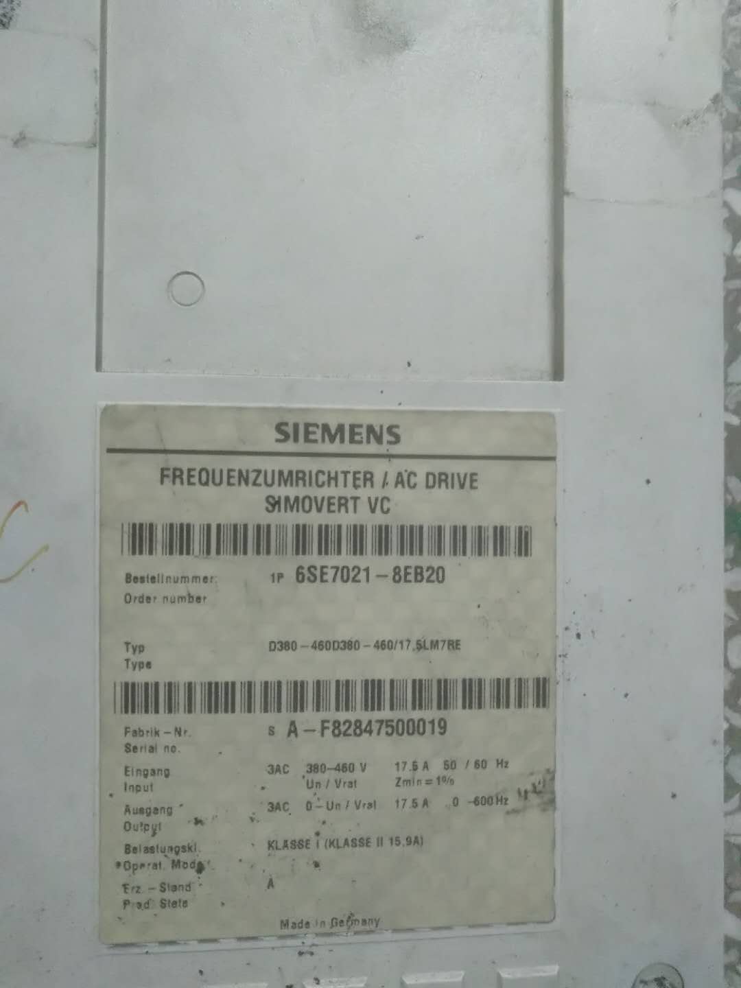 F(xin)؛T(mn)׃l6SE6430-2UD33-7EB0