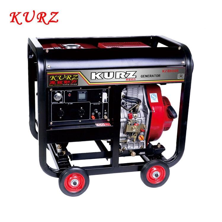 庫(kù)茲KZ8800SE3—靜音7千瓦三相電啟動(dòng)柴油發(fā)電機(jī)?