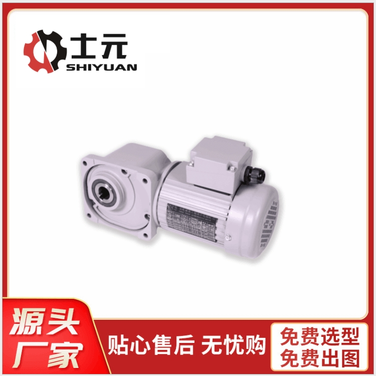 小型直交軸減速電機,士元直角減速機廠家直銷
