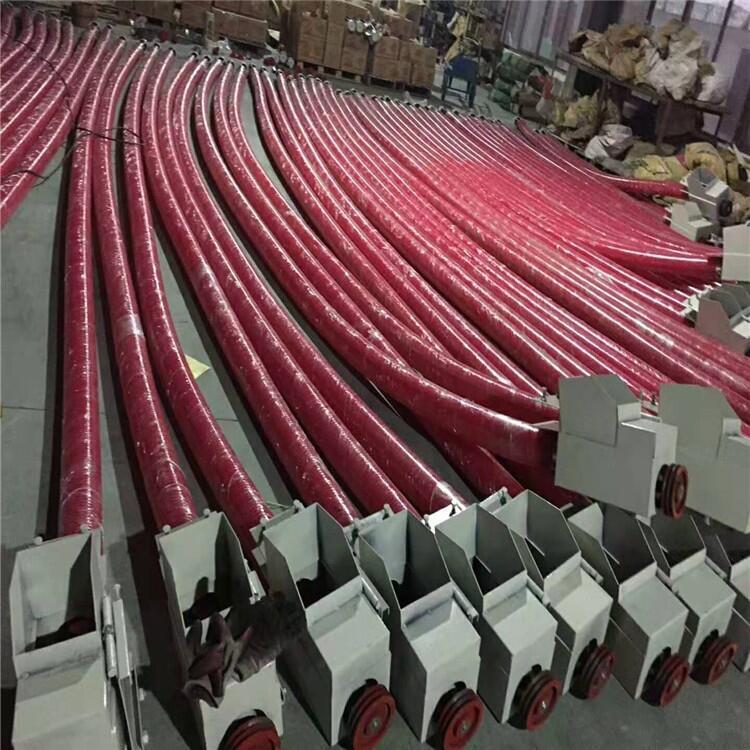 攀枝花鋼板倉(cāng)粉煤灰輸送機(jī)廠商3.5寸6米 小型車(chē)載螺旋蛟龍抽糧機(jī)120型5米