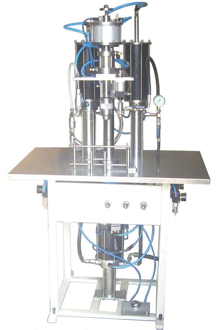 【超潔】半自動氣霧劑灌裝機械 聚氨酯泡沫填縫劑灌裝機 全自動灌裝機