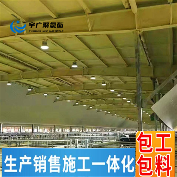 車(chē)間頂棚保溫隔熱 聚氨酯發(fā)泡料現(xiàn)場(chǎng)噴涂 雙組份AB料 施工便捷