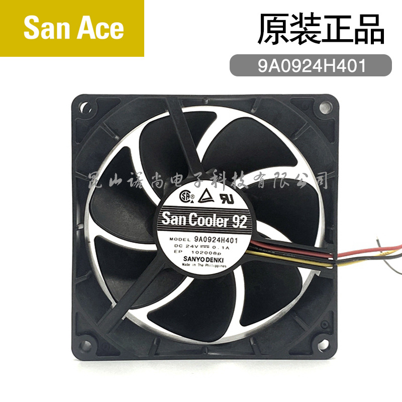 SanyoDenki9A0924H401ֱL(fng)DCFan92x25mm24V